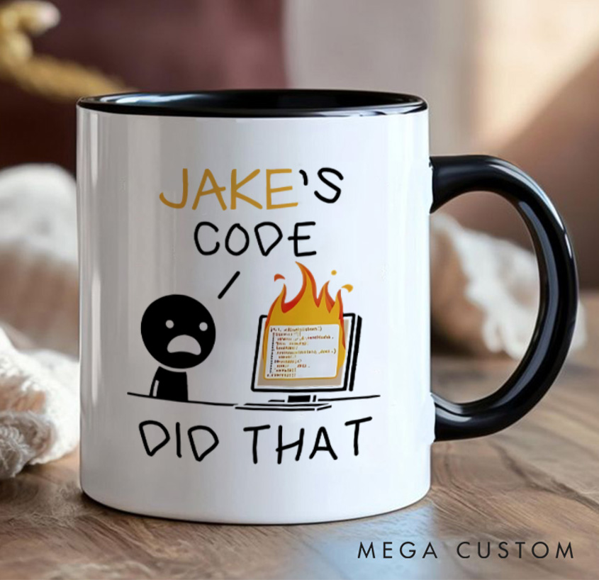Personalized Ersonalised Coding Mug Programmer Technology Computer Enthusiasts Coffee Cup Gift for Geek Nerd Lovers