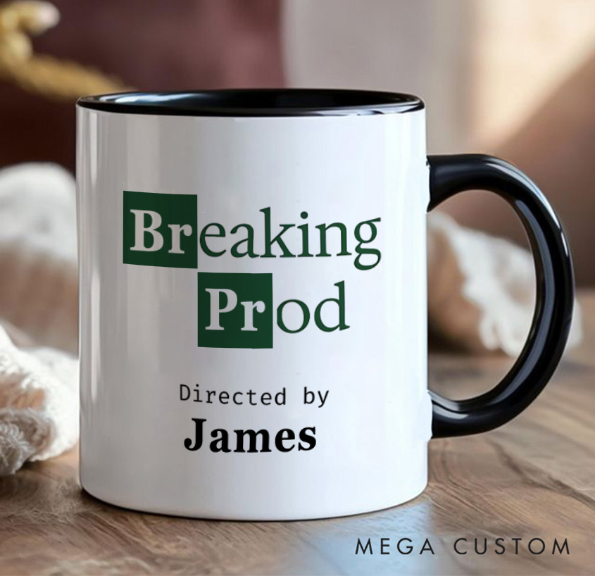 Personalized Breaking Prod Coffee Mug Programmer Technology Computer Enthusiasts Gift for Geek Nerd Lovers