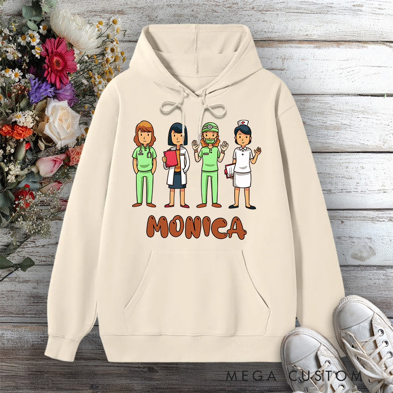 Personalized Hoodies for Nurse Healthcare Heroes Team Design Hoodies International Nurse Day Gift