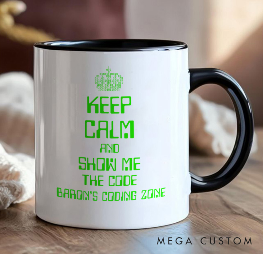 Personalized Keep Calm And Show Me The Code Mug A Programmer's Motto Mug Technology Computer Coffee Cup Shirt Gift Geek Nerd