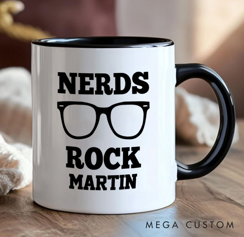 Personalized Nerds Rock Mug Programmer Technology Computer Coffee Cup Gift for Geek Nerd Lovers