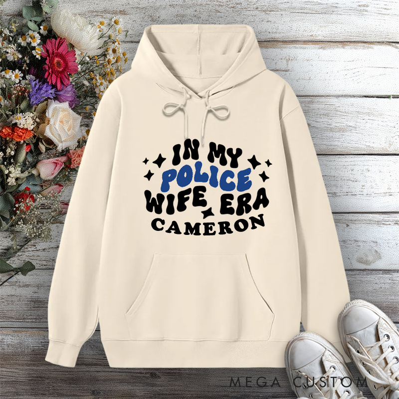 Personalized Police Wife Hoodie In My Police Wife Era Design Gift for Police Officers Wife