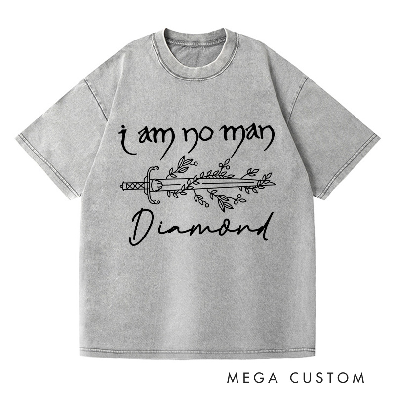 Personalized I Am No Man Washed T-Shirts Reading Fandom Shirt Book Lover Tshirt Literature Shirt Fantasy Book Shirt Fantasy Reader Gift