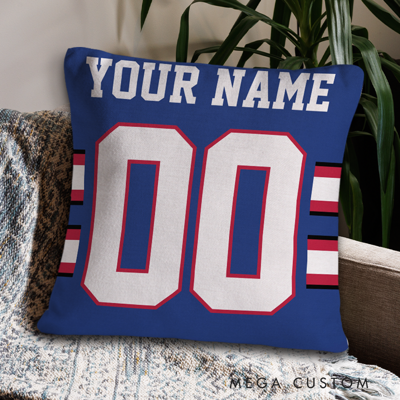 [Copy]Personalized American Football and Rugby Team Design Pillow with Custom Name and Number