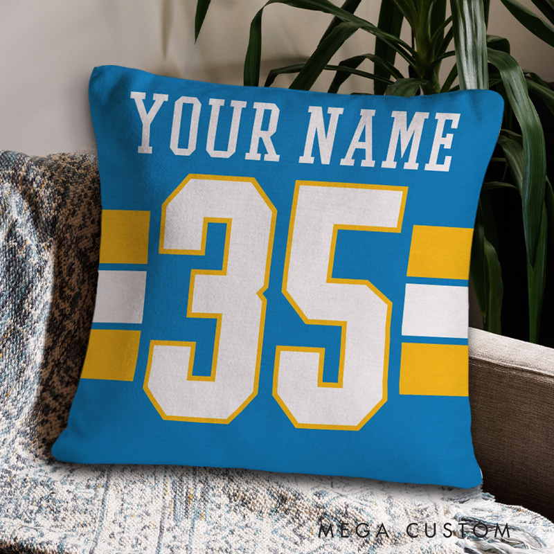 [Copy]Personalized American Football and Rugby Pillow with Custom Name and Number for a Stylish and Unique Look