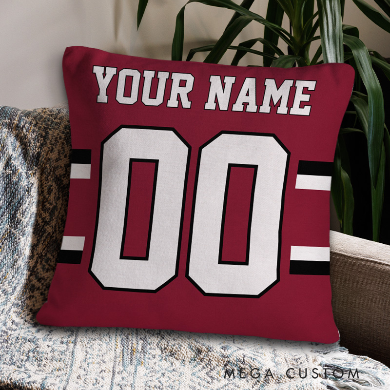 [Copy]Personalized American Football and Rugby Pillow with Custom Name and Number for a Modern and Sporty Look