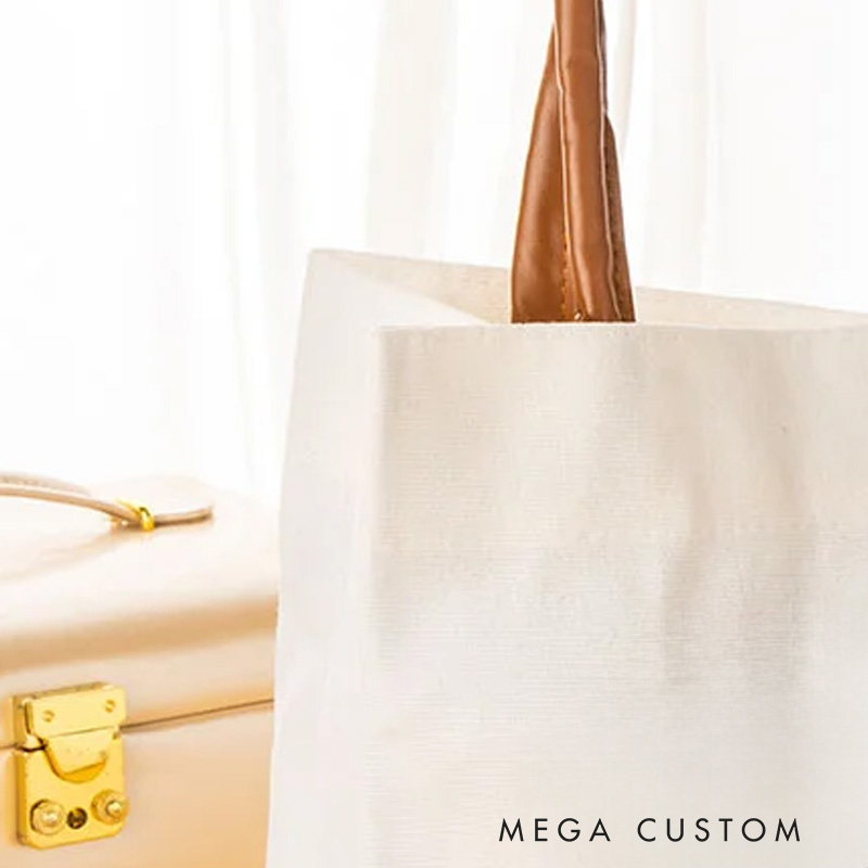 Personalized He Is Risen Bible Verse Canvas Tote Bag with Name and Leather Handle Travel Accessories Religious Ceremonies Gift for Women Christian