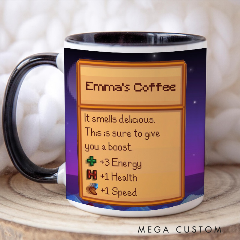 Personalized Valley Night Mug Farming Game Mug Farmer Valley Video Game Mug Gamer Gift Coffee Mug