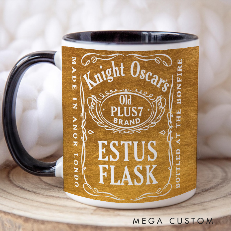 Personalized Estus Flask Coffee Mug Gothic Game Mug Video Game Mug Undead Mug Halloween Gift