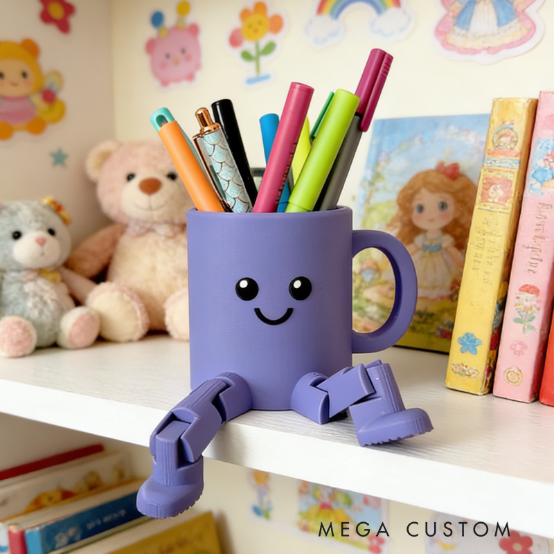 Pencil Holder Cutie Desk Organizer Birthday Gift for Kids Kids Room Decor Cute Office Gift
