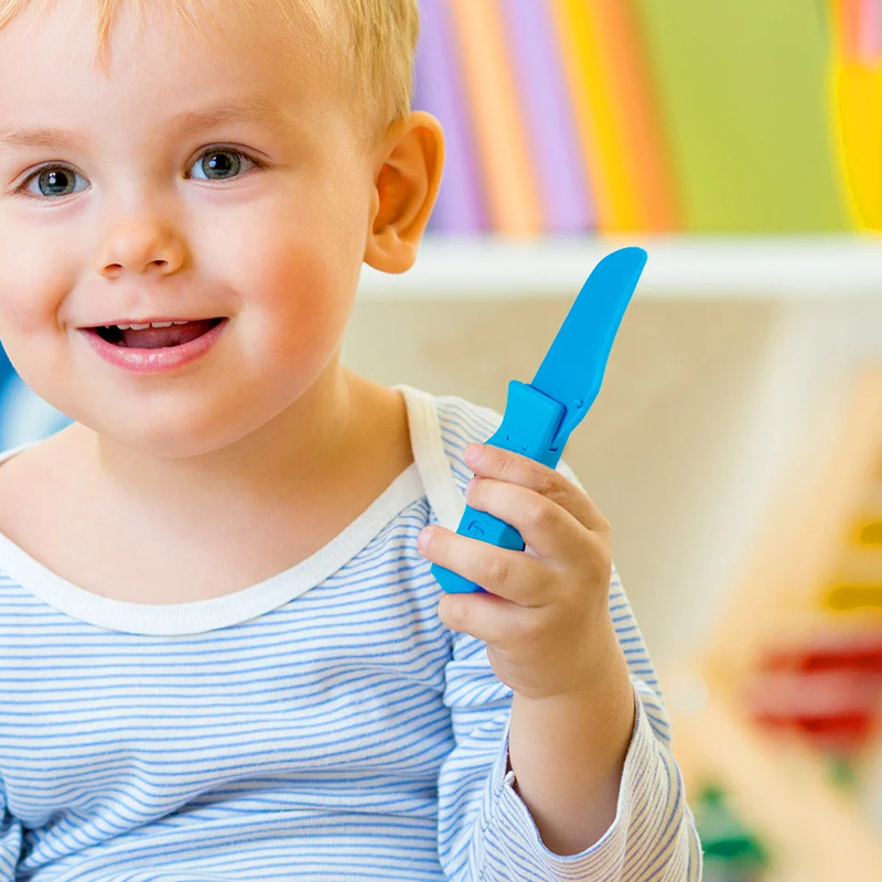 Personalized 3D Print Multicolor Folded Kid Play Knife with Name Enlightenment Fidget Toy Children's Day Birthday Gift for Boys Girls