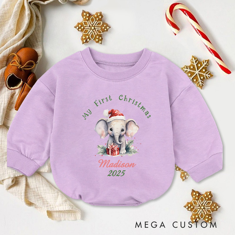 Personalized My First Christmas Baby Onesie Perfect for Celebrating a Baby’s Special Holiday Season Baby Bodysuit