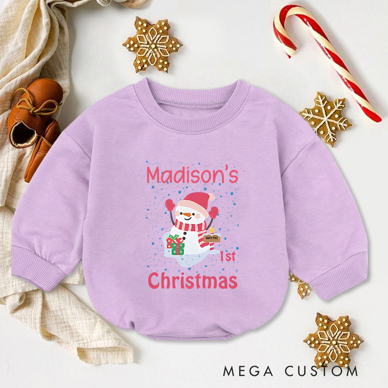 Personalized Baby’s First Christmas Gift Baby Onesie Perfect for Celebrating a Baby's Special Holiday Season Baby Bodysuit