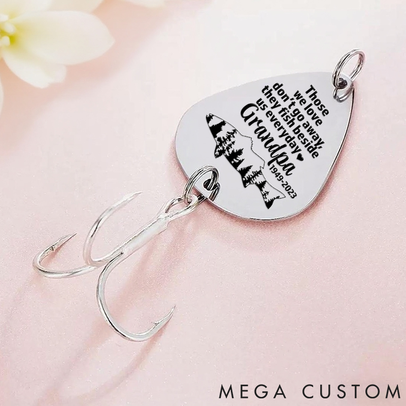 Personalized Fishing Keychain Remembrance Fishing Lure They Fish Beside Us Fishing Lure Gift In Loving Memory Fishing Lure Gift For Your Loved Ones