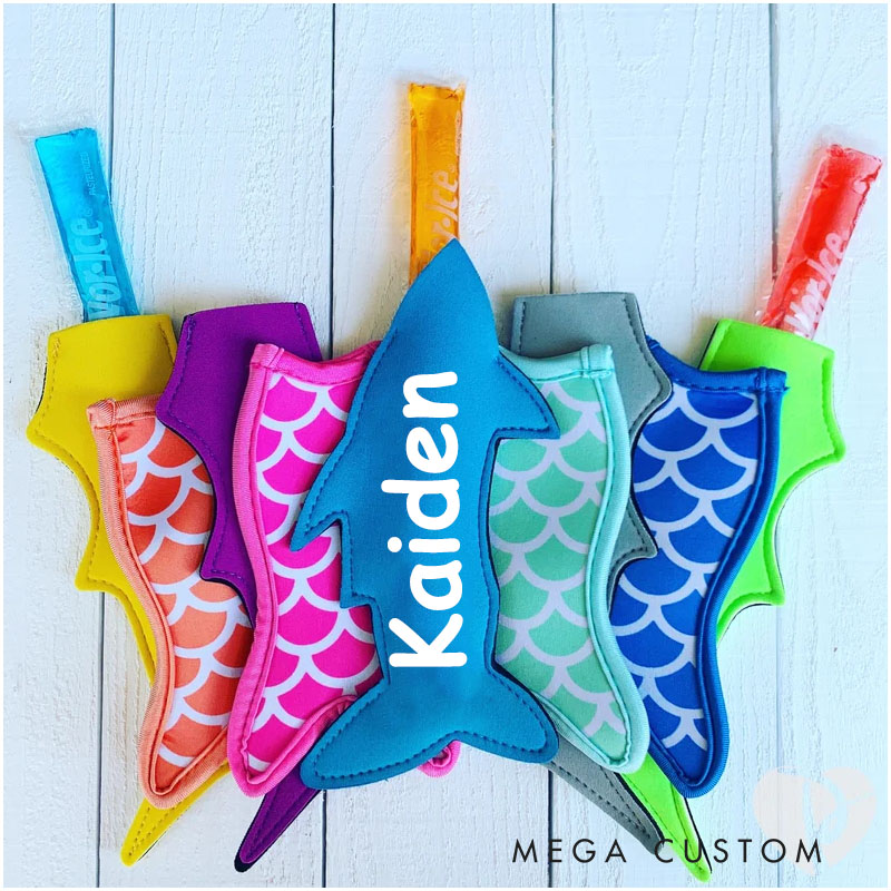 Personalized Mermaid Popsicle Holder for Kids to Enjoy Frozen Treats with Fun and Colorful Style Outdoors