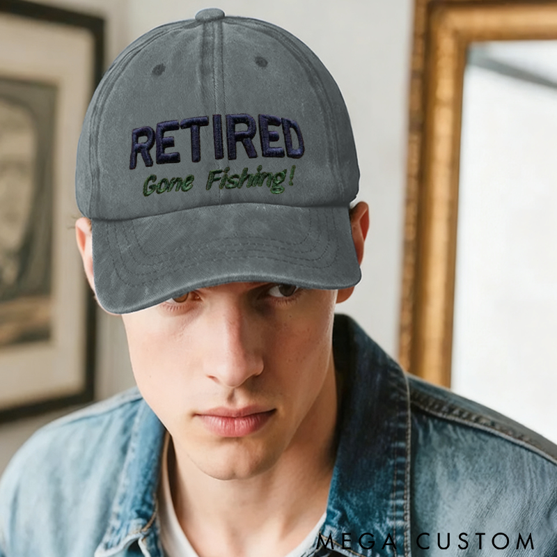 Personalized Embroidered Fishing Hat Durable Cap for Fishing Lover Perfect for Outdoor Adventure and Fishing Gift