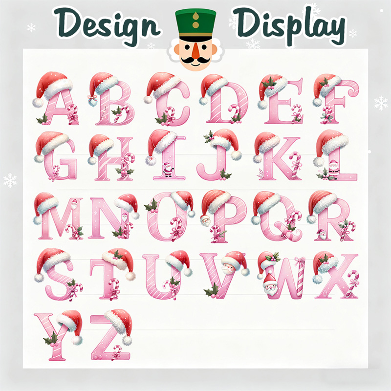 Personalized Christmas Gift Bag Custom Initial and Name Holiday Sack Unique Festive Present Bag