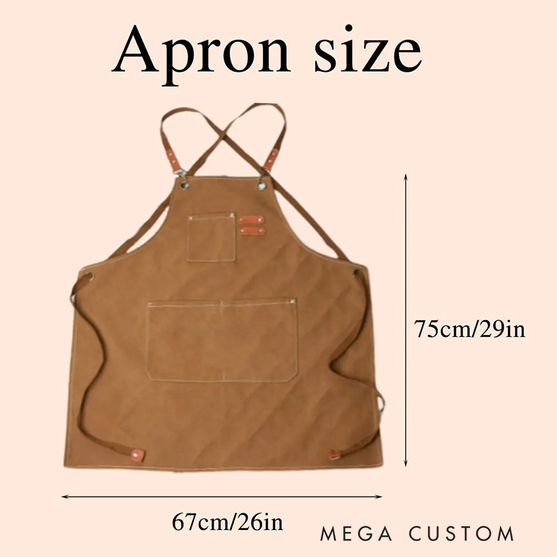 Personalized Firefighter Canvas Apron with Custom Embroidered Engine Number Design Gift for Firefighters