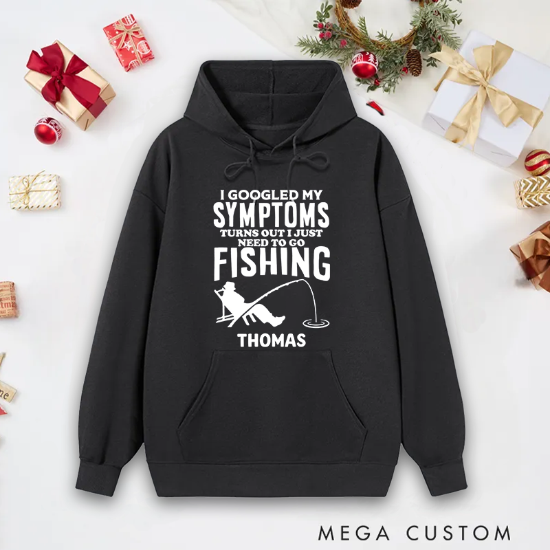 Personalized Fishing Hoodie Funny Fishing Sweatshirt Custom Name with Funny Design Ideal Gift for Fishing Lovers