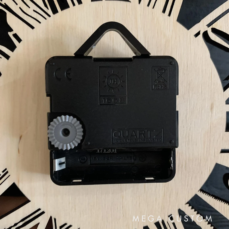 Personalized Police Department Wooden Wall Clock with Engraved Design Gift for Police Officers and Law Enforcement