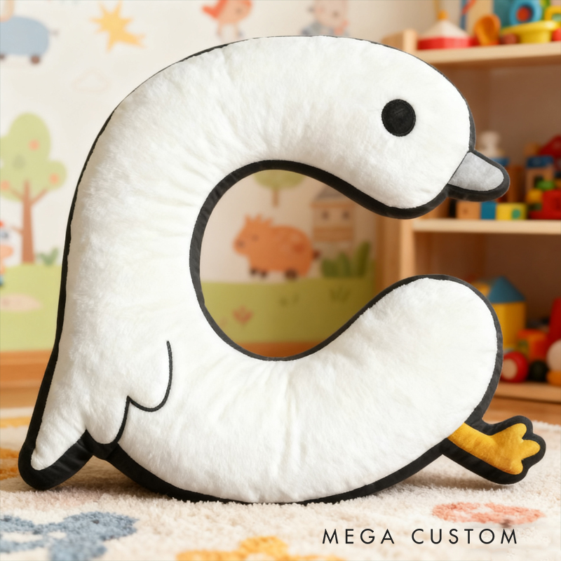 Personalized Animal Letter Custom Name Soft Decorative Gift Cute Animal Style Cozy Nursery Sweet Baby Room Playtime Fun Graphic 3D Print Pillow