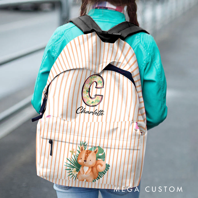 Personalized Cute Animals Kid Backpack Back to School Gift Birthday Gifts