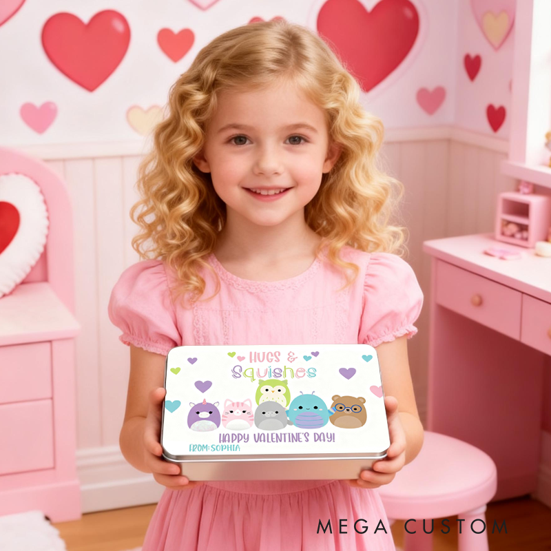 Personalized Squish Valentine Hope Your Valentine's Day Pops Candy Box Valentine's Day Gifts