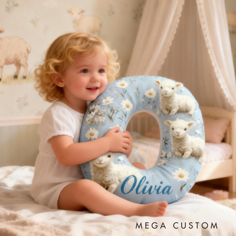 Personalized Retro Little Sheep Graphic 3D Print Pillow Birthday Gifts Funny Gifts 