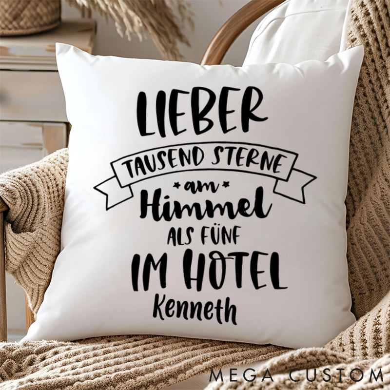 Personalised Under A Thousand Stars Pillow Traveling Camping Hiking Lover Pillow Gift for Outdoor
