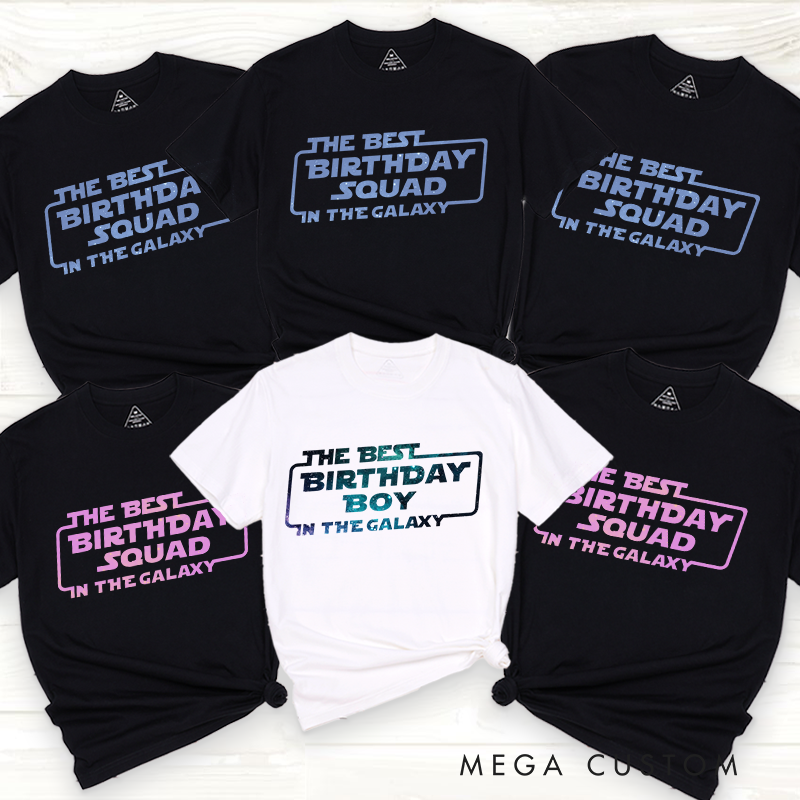 Personalized Birthday Party Family T-Shirts Birthday Funny Friend Matching Tshirt for Movie Lovers
