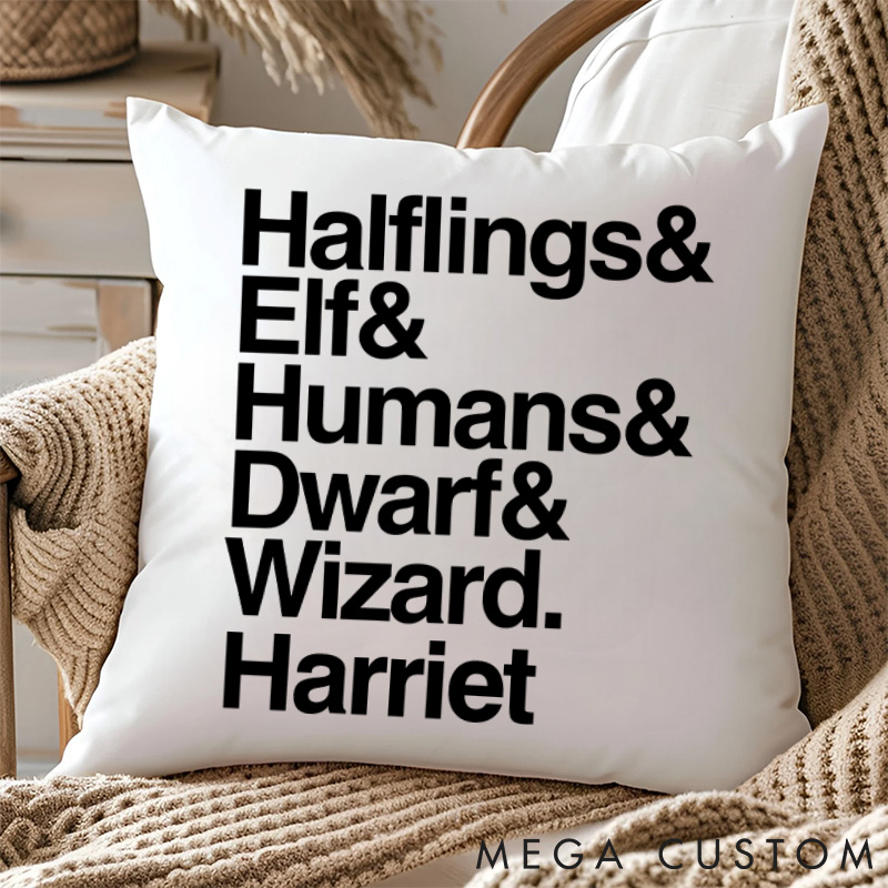Personalized The Fellowship Pillows Games Fantasy Lovers Pillows Gift for Geek Nerd 