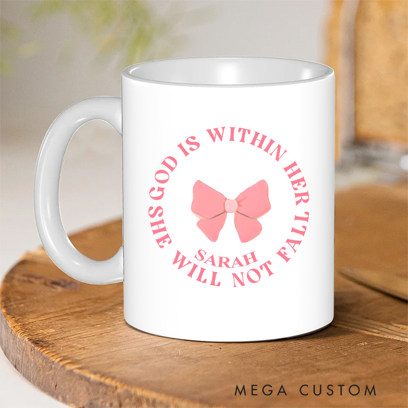 Personalized God Says I Am Bible Verse Christian Ceramic Mug with Name Birthday Gift for Christian Positive Affirmation Religious Gift for Christian