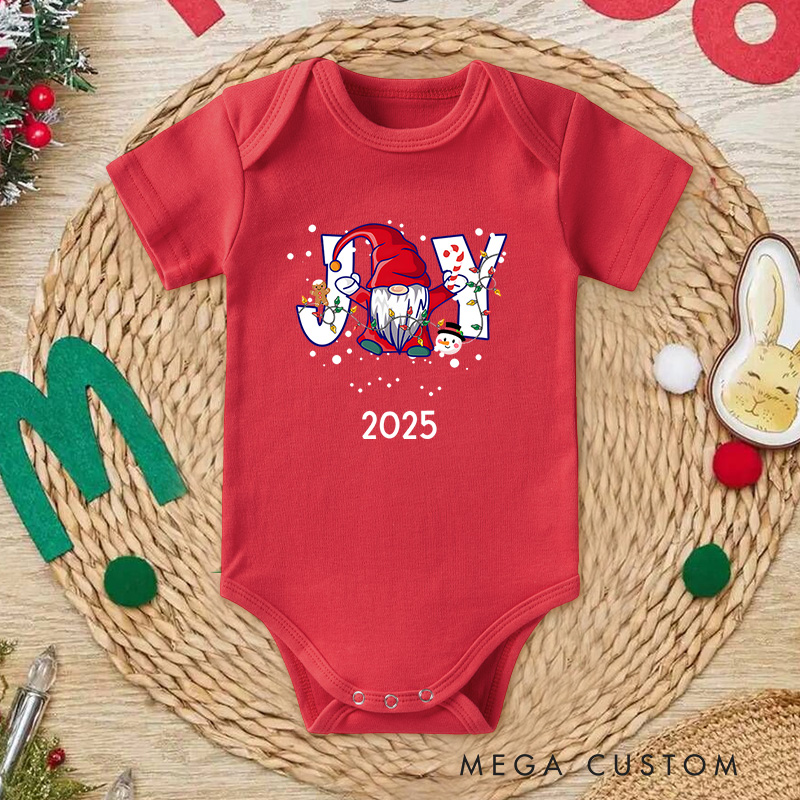 Personalized Santa with Gifts Baby Onesie Perfect for Adding Fun and Charm to Holiday Outfits Baby Onesie