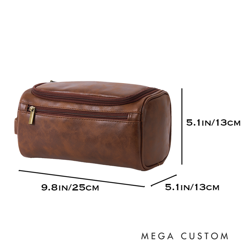 Personalized Fishing Gift Men Leather Bag for Fisherman Hunter Unique Fathers Day Gift Fisherman Gift for Husband Son Dad and Father