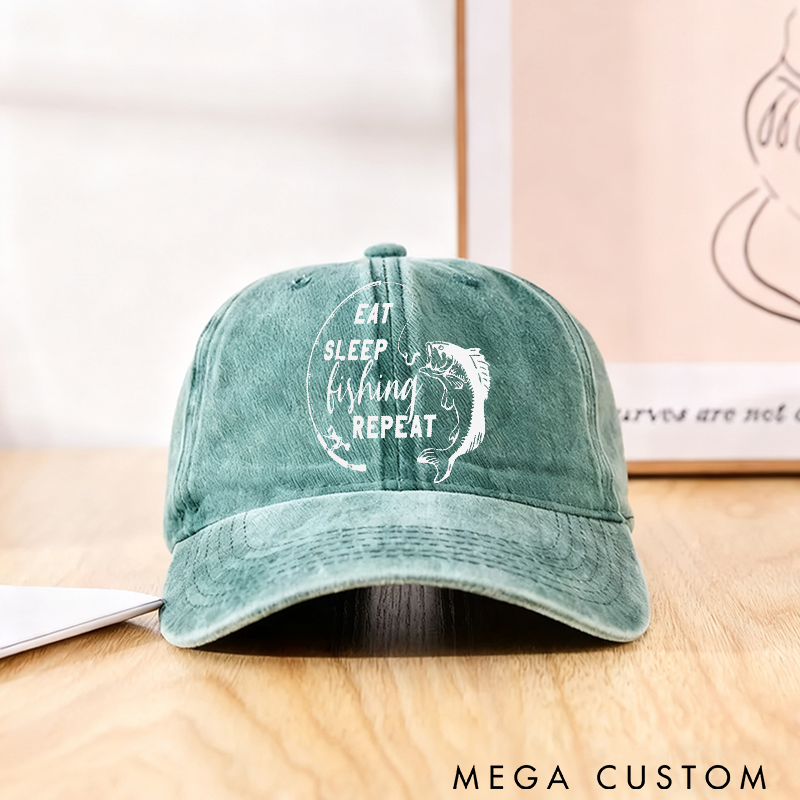 Personalized Fishing Hat Adjustable Cotton Baseball Cap Comfortable and Stylish Perfect Gift for Fishing Lovers and Outdoor Adventures