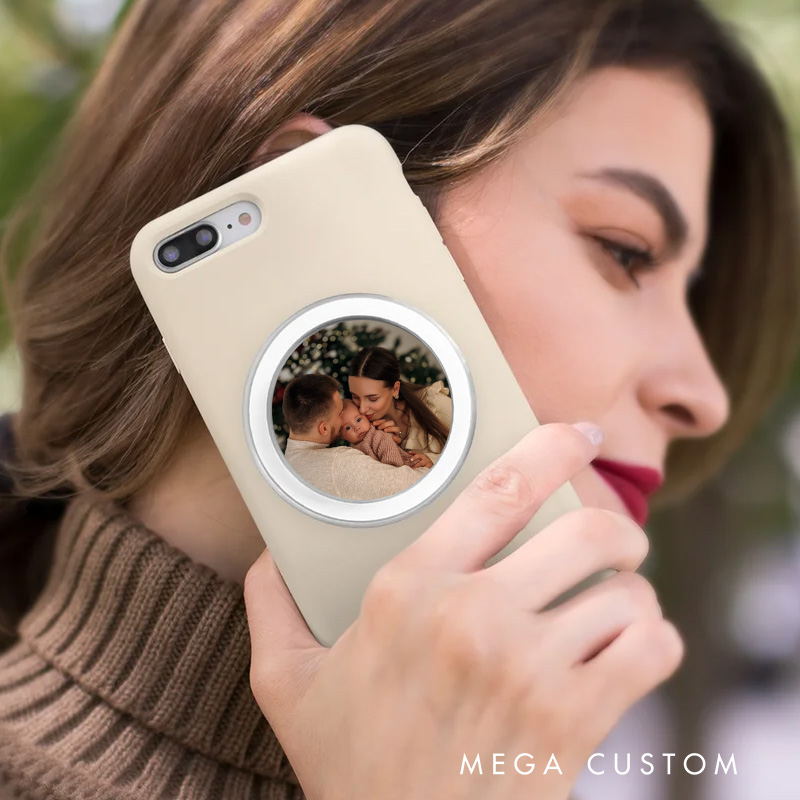 Personalized Photo Acrylic Magnetic Phone Grip Mobile Phone Accessories Birthday Christmas Gift for Friend Family 