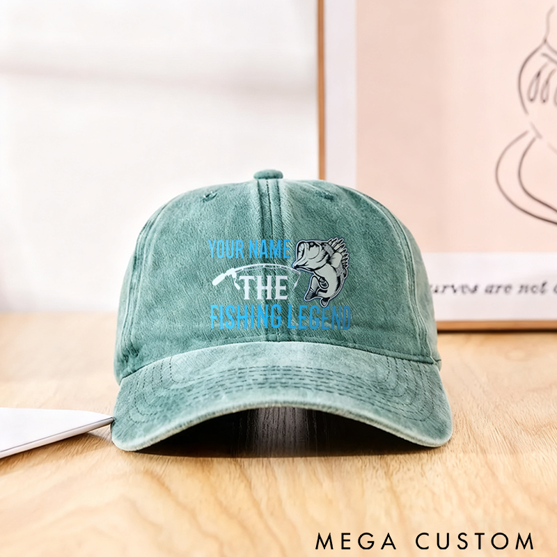 Personalized Fishing Legend Hat Fishing Legend Cap Funny Fishing Hat Custom Name Lightweight and Breathable Perfect Gift for Fishing Enthusiasts