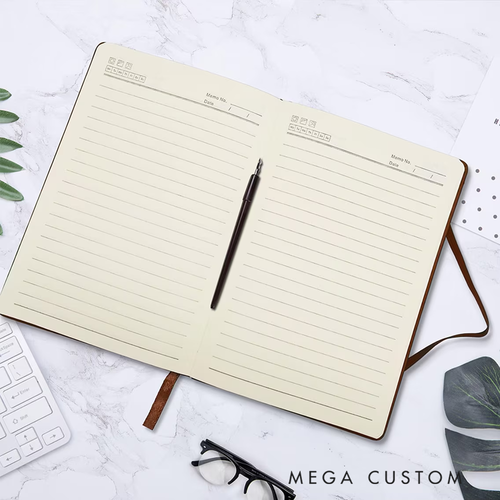 Personalized Leatherette Notebooks Funny and Sarcastic Custom Journals Unique Titles Notebook Gift