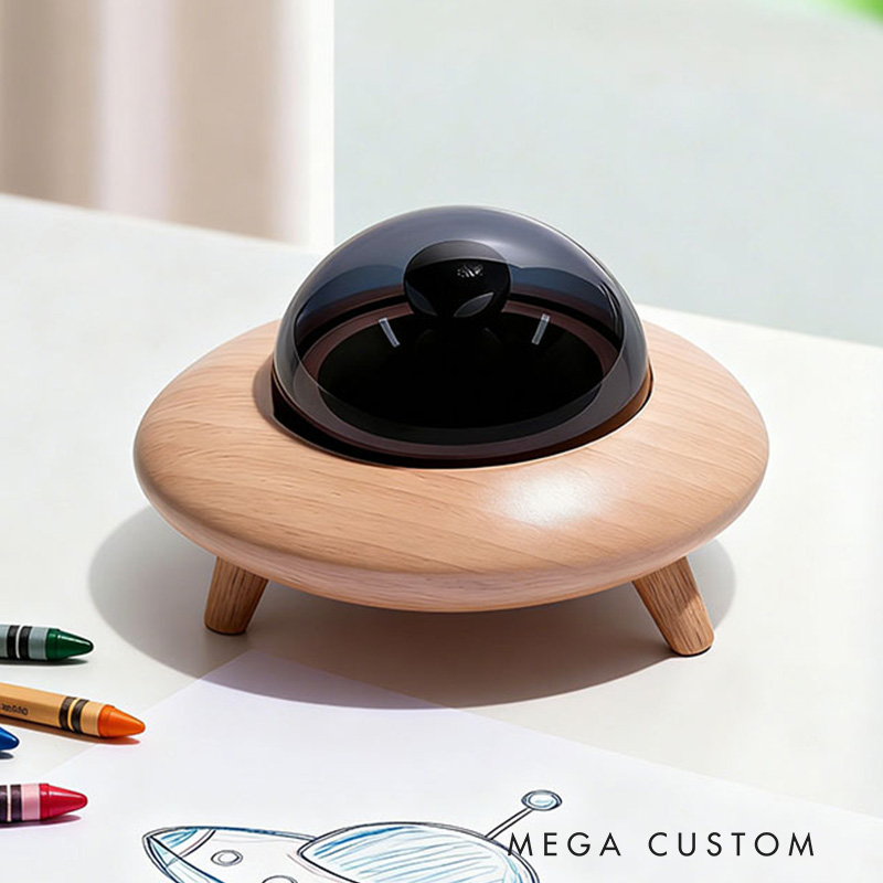 Personalized Space Theme Custom Name Galaxy Planet Rocket Astronomy Style Wooden Tooth box