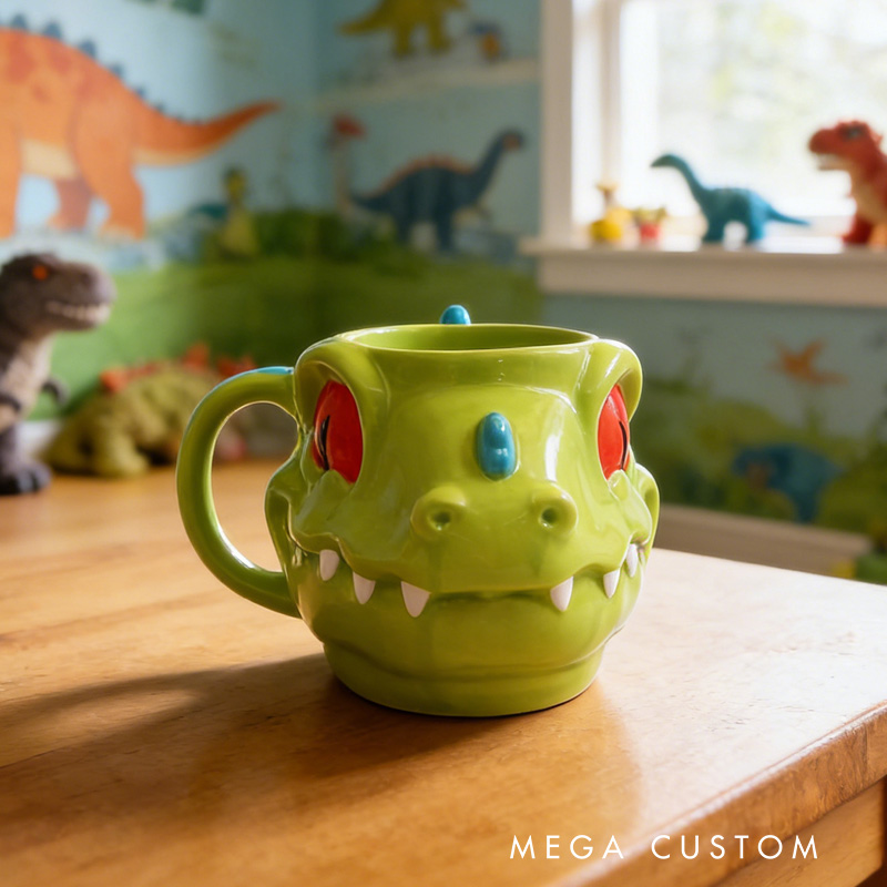 3D Adorable Dragon Style Cartoon Cup for Boys and Girls Birthday Gift Mug