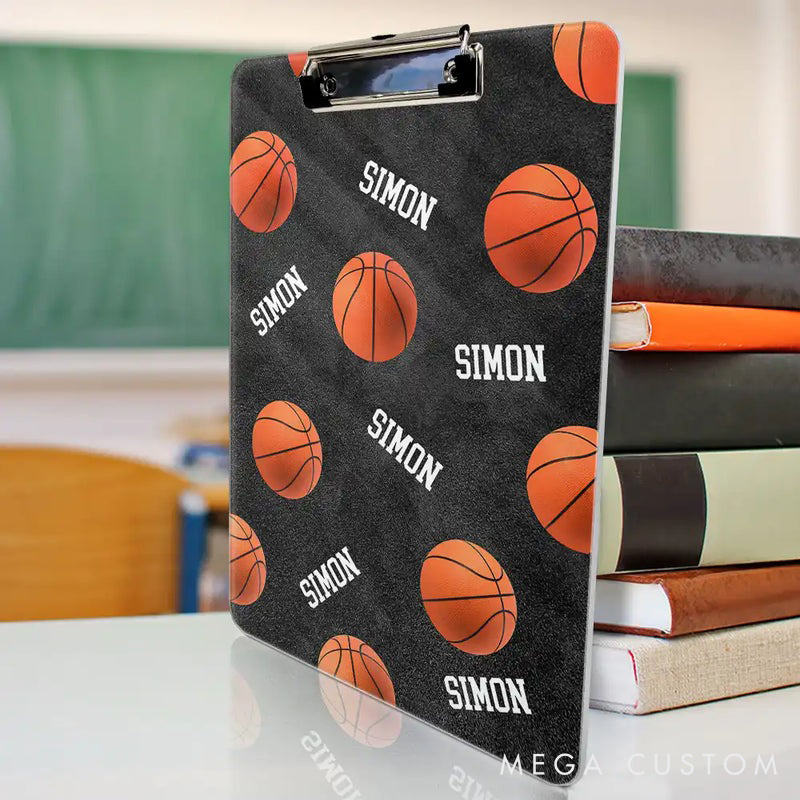 Personalized Sport Clipboard with Custom Name and Bold Sports Design