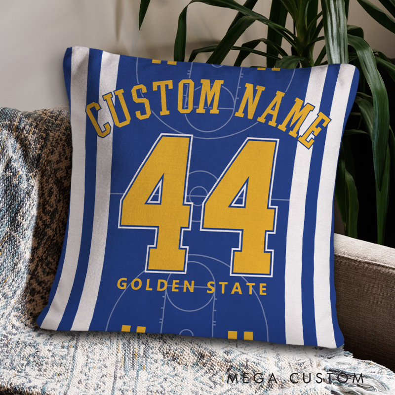 Personalized Custom Name Basketball Pillow with Jersey Number  