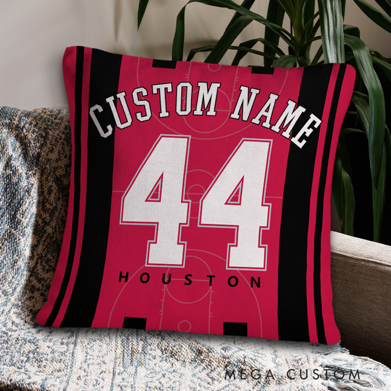 Personalized Basketball Fan Cushion with Your Name and Number  