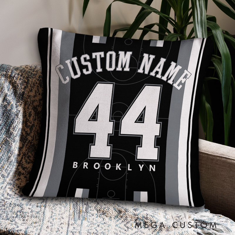 Personalized Basketball Cushion with Striking Court Graphics  