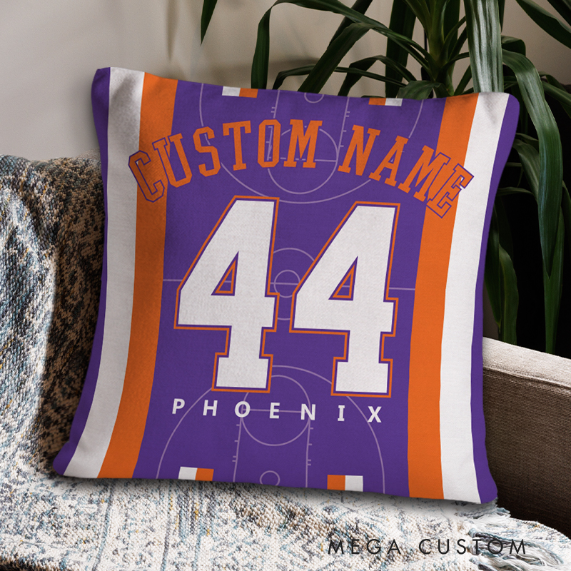 Personalized Basketball Supporter Pillow with Name and Number  