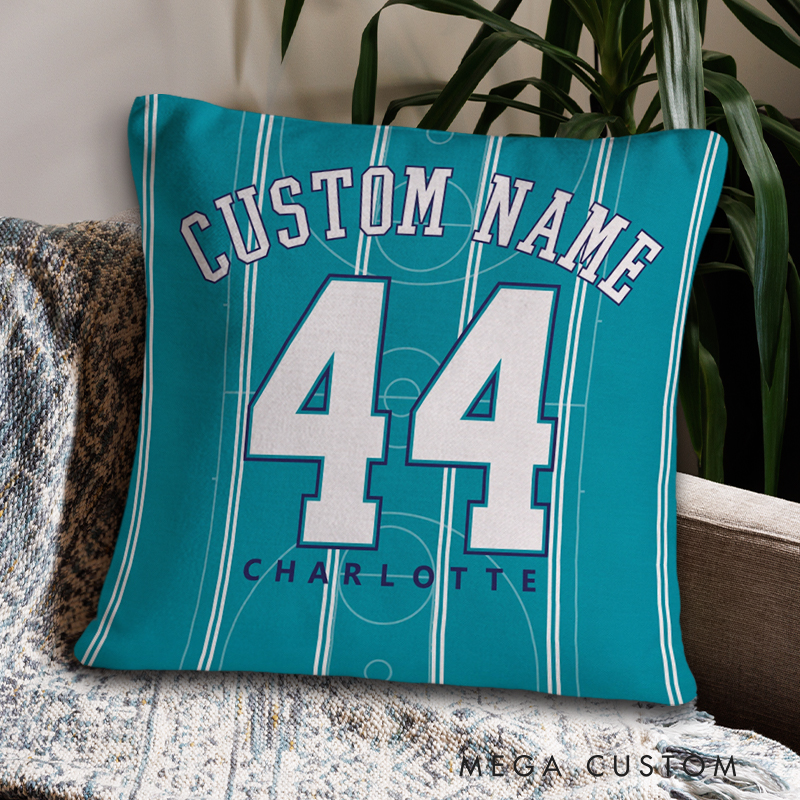 Personalized Basketball Pillow with Customizable Name and Number