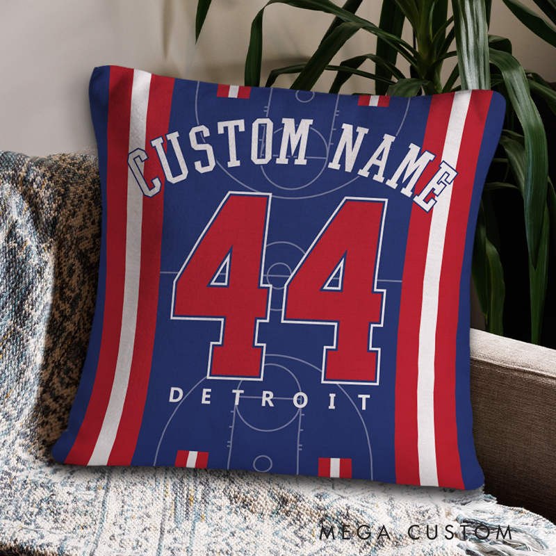 Personalized Court Design Basketball Pillow with Your Unique Details  
