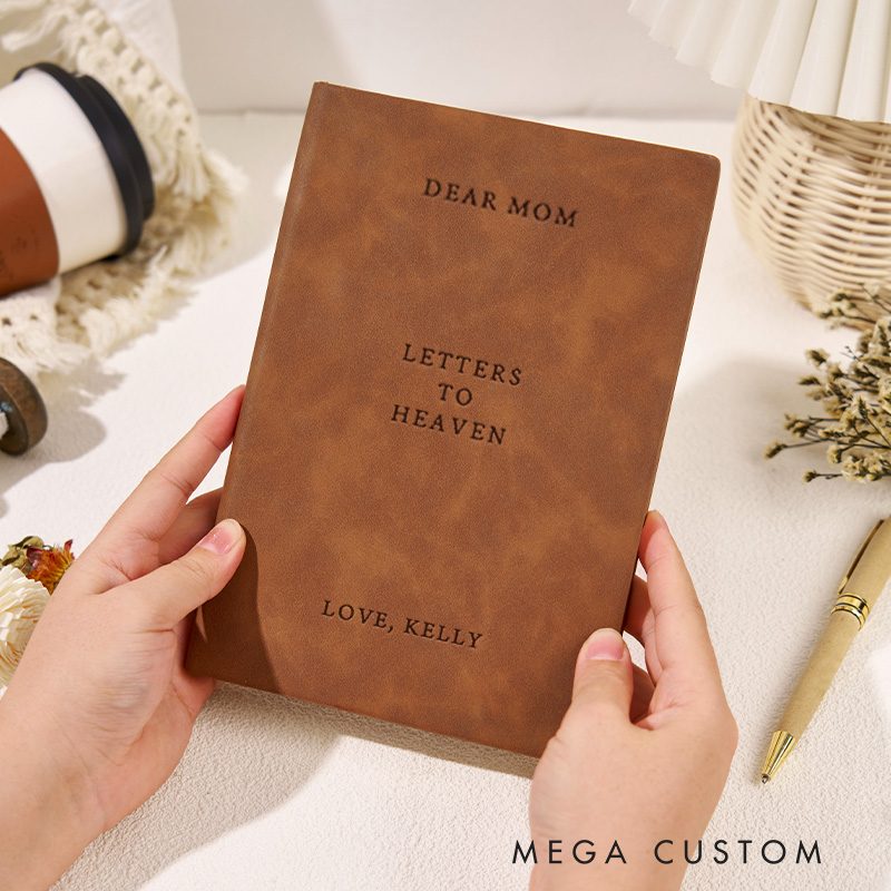 Personalized Letters to Heaven Journal Custom Grief Notebook for Loss of Mom Dad Grandma Grandpa Loved One Memorial Gift Remembrance Gifts