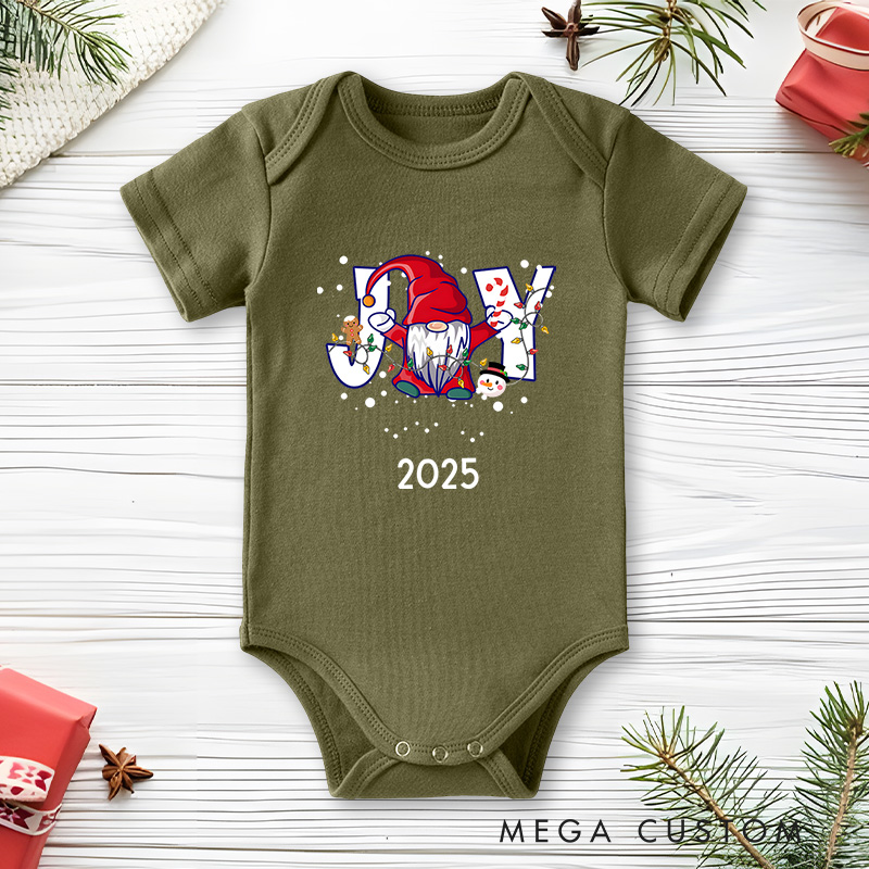 Personalized Santa with Gifts Baby Onesie Perfect for Adding Fun and Charm to Holiday Outfits Baby Onesie