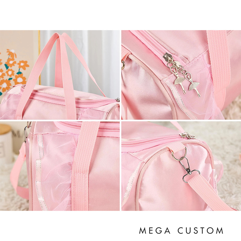 Personalized Cartoon Bunny Dance Bag for Girls Cute Backpack Pink Ballet Dance Bag Gymnastic Cheer Girls Christmas Gifts Back To School Gifts